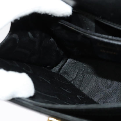 Salvatore Ferragamo Gancini Convertible Top Handle Bag Leather, BLACK, LEATHER, Handbag