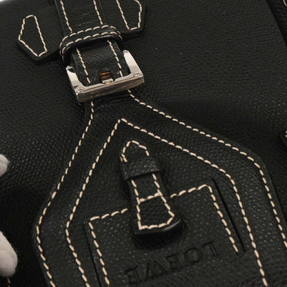 Loewe Senda Bowling Leather, BLACK, LEATHER, Handbag