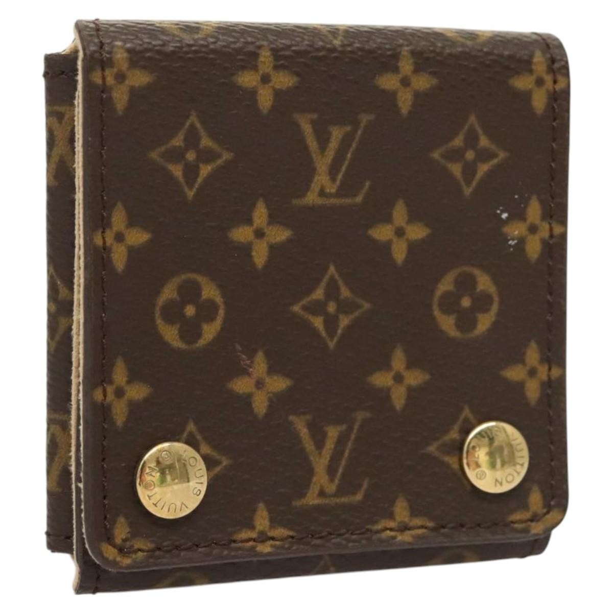 Louis Vuitton CASE JEWELRY BOX Canvas, BROWN, CANVAS, Wallets