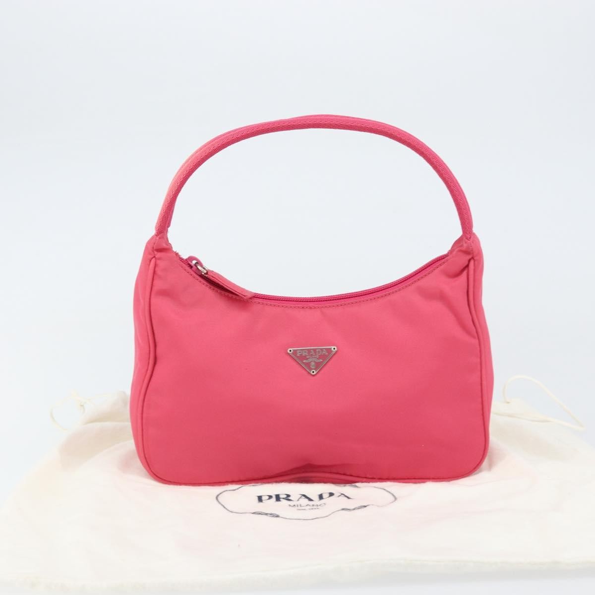 Prada Pochette Shoulder Bag Tessuto, PINK, NYLON, Clutche & pouche