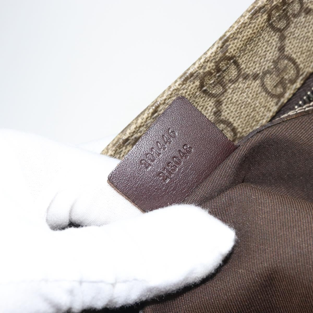 Gucci Zip Top Messenger Bag GG Coated Canvas, BEIGE, PVC, Shoulder bag