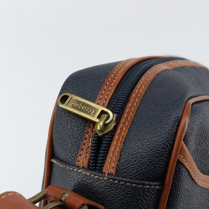 Burberry Vintage Shoulder Bag Leather, NAVY, LEATHER, Shoulder bag