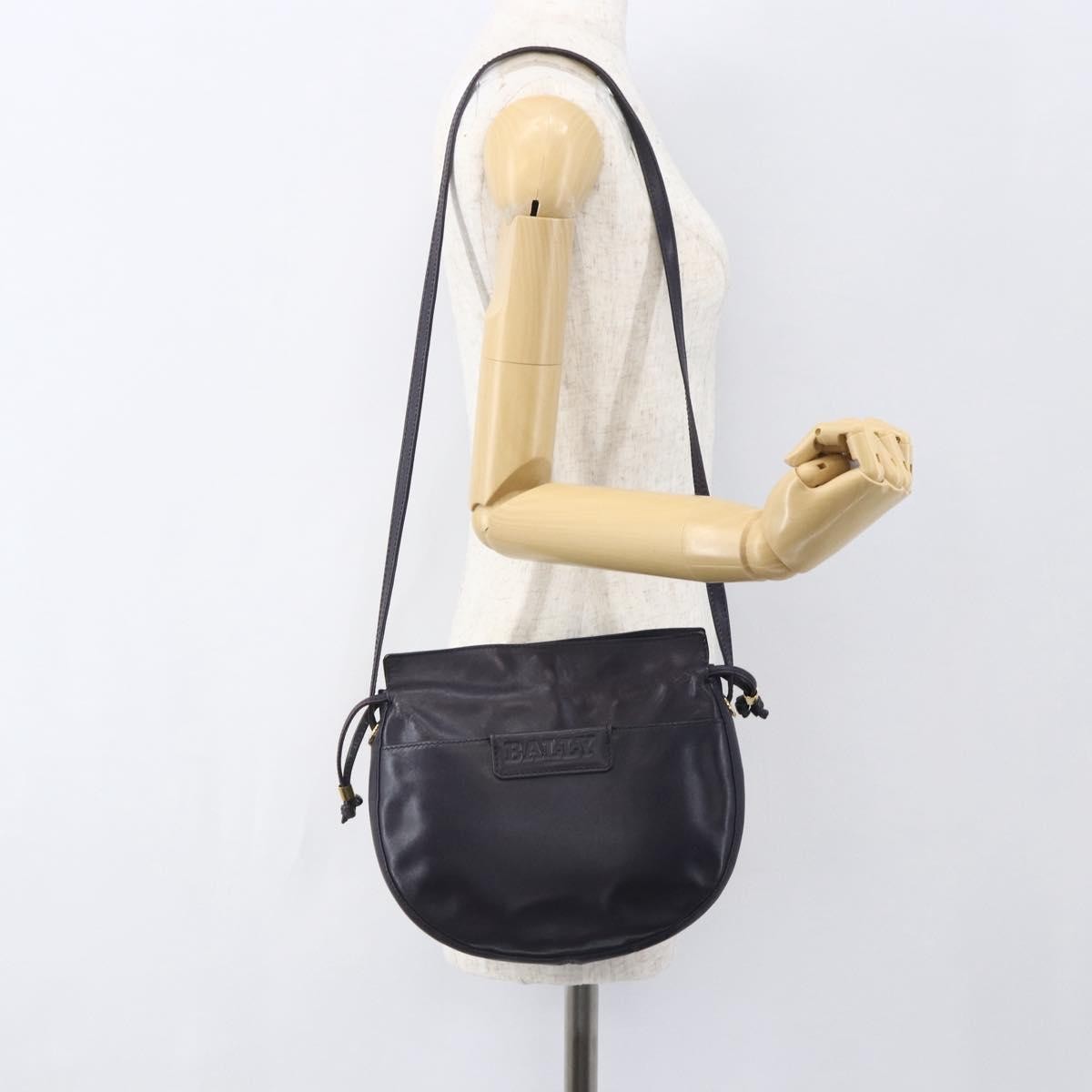 Bally Vintage Shoulder Bag Leather, PURPLE, LEATHER, Shoulder bag