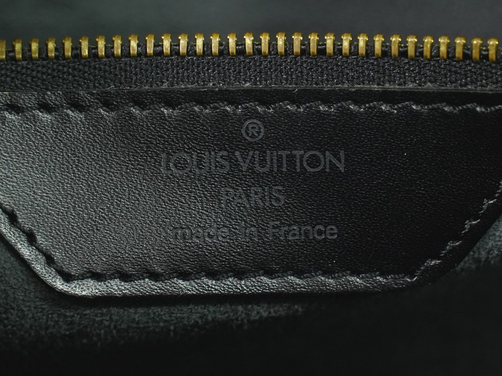 Louis Vuitton Saint Jacques Handbag Epi Leather, BLACK, LEATHER, Tote bag