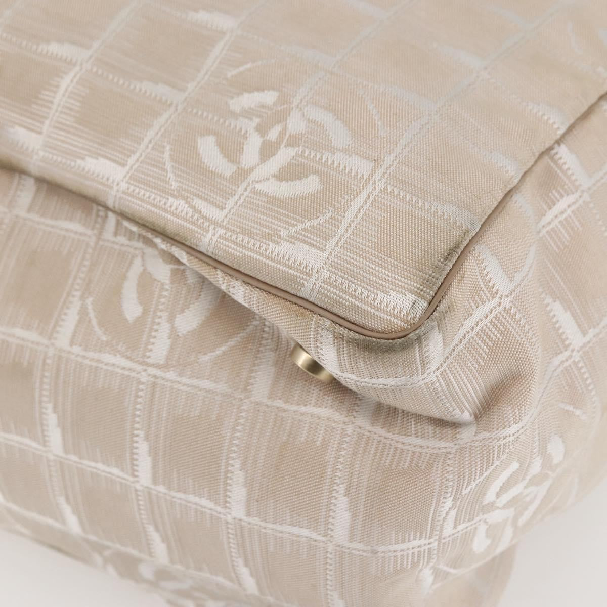 Chanel Travel Line Tote Nylon, BEIGE, NYLON, Tote bag