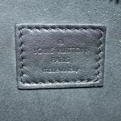 Louis Vuitton Disk pouch Leather, BLACK, LEATHER, Clutche & pouche