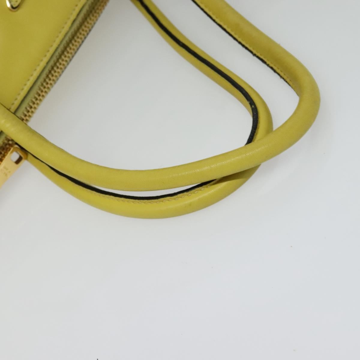 Prada Concept Double Zip Tote Calfskin, YELLOW, LEATHER, Tote bag