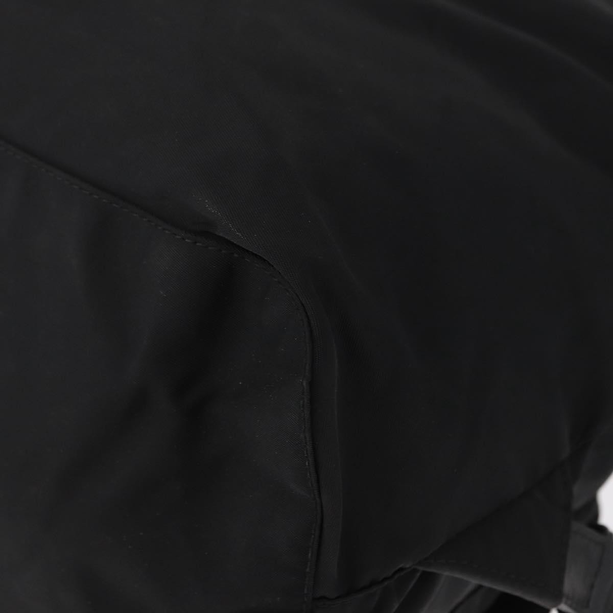 Prada Double Front Pocket Backpack Tessuto, BLACK, NYLON, Backpack