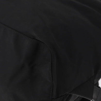 Prada Double Front Pocket Backpack Tessuto, BLACK, NYLON, Backpack