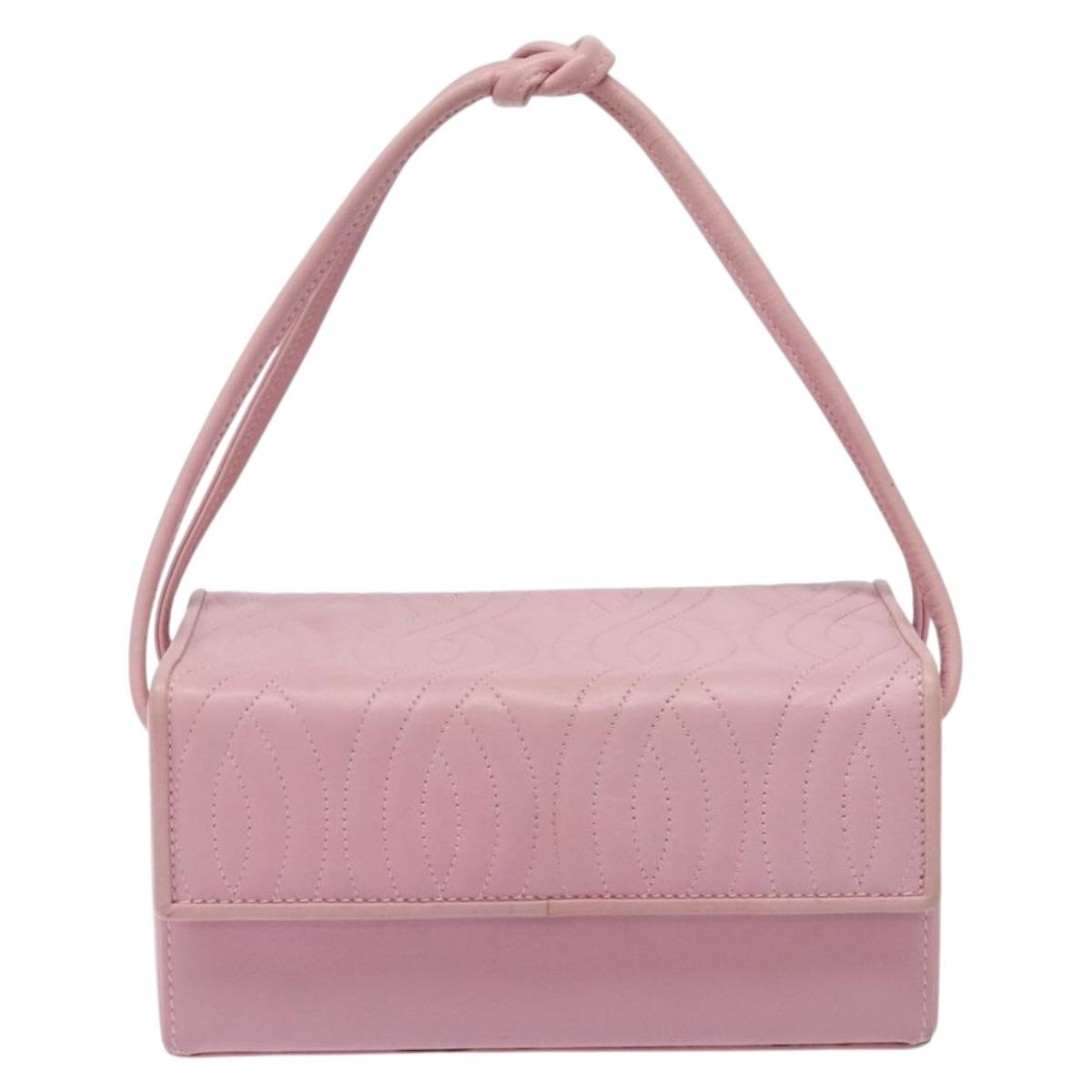 Fendi Classic Box Bag Leather, PINK, LEATHER, Handbag