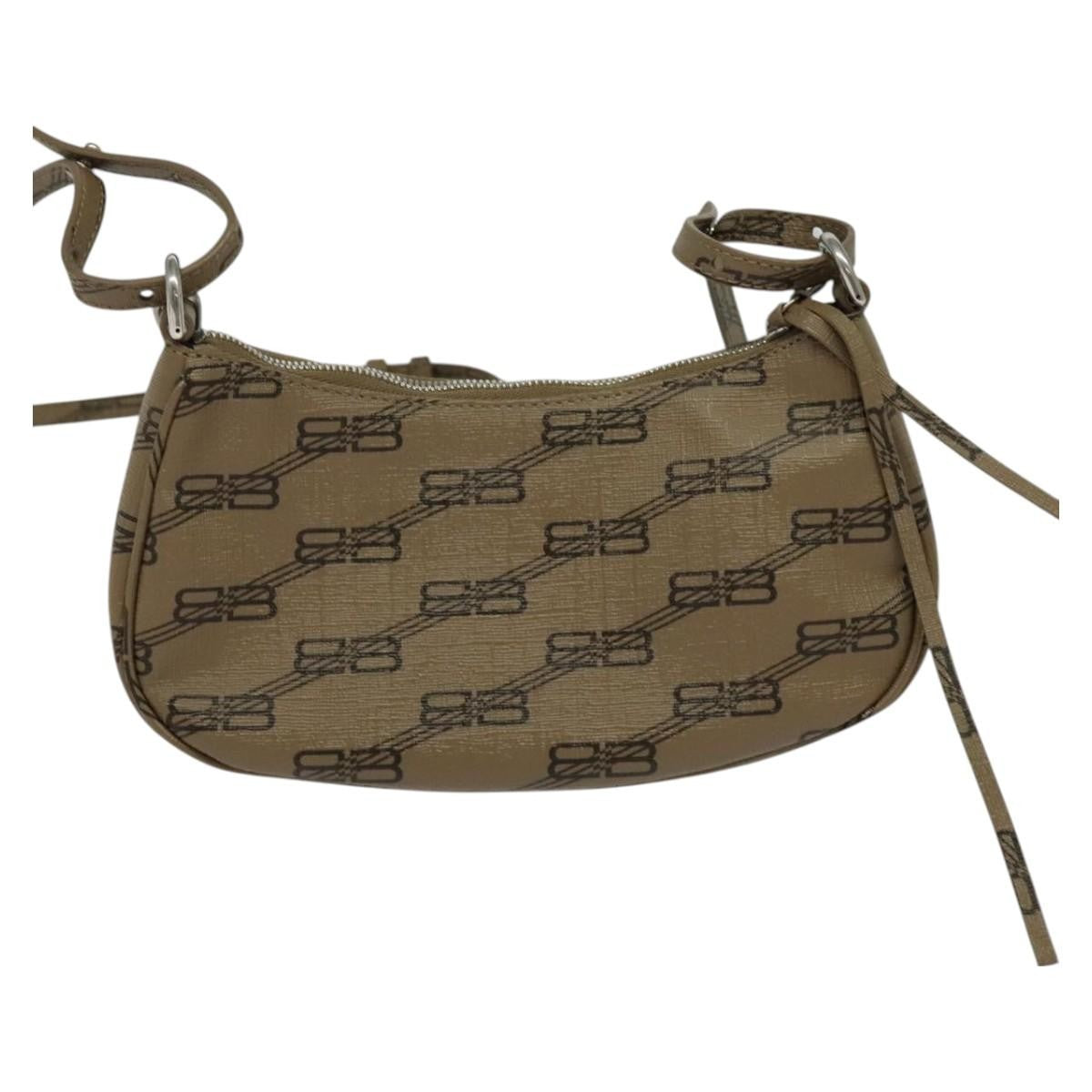 Balenciaga Le Cagole Giant Studs Chain Shoulder Bag Leather, BEIGE, LEATHER, Shoulder bag