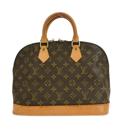 Louis Vuitton Alma Handbag Monogram Canvas, BROWN, CANVAS, Handbag