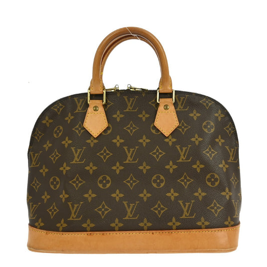 Louis Vuitton Alma Handbag Monogram Canvas, BROWN, CANVAS, Handbag