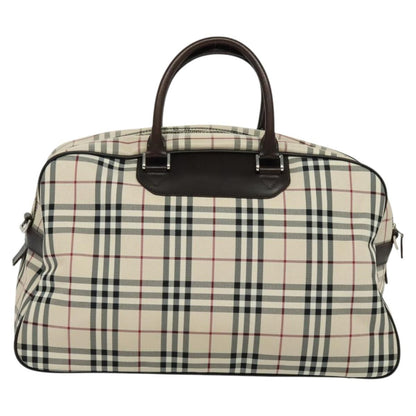 Burberry Nova Check Bowling Bag Canvas, BEIGE, NYLON, Travel bag