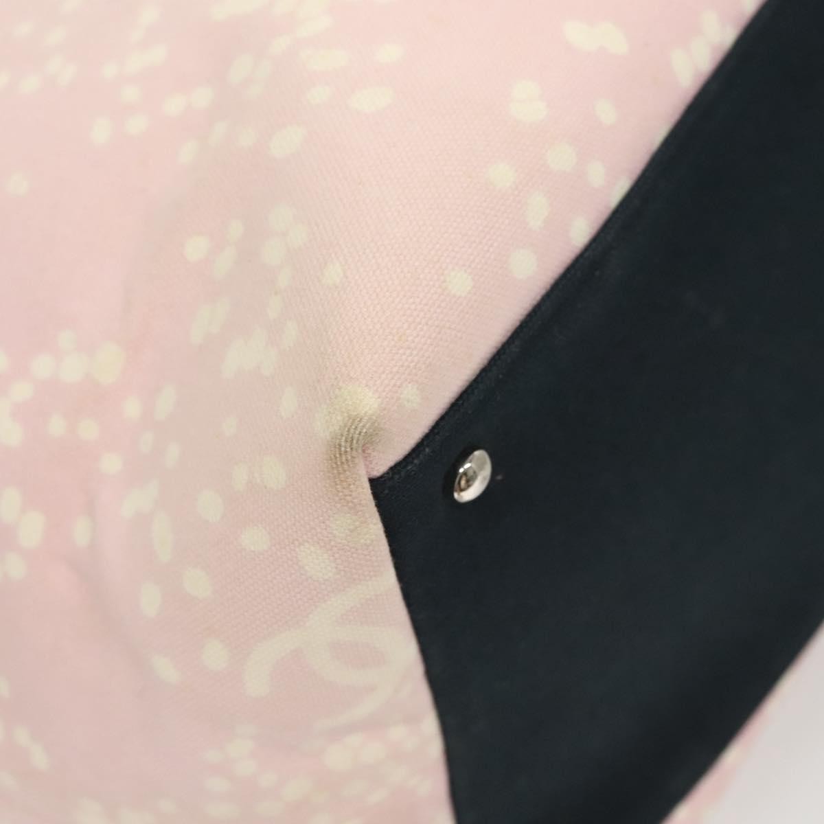 Chanel Biarritz Tote Quilted Canvas, PINK, CANVAS, Tote bag