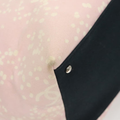 Chanel Biarritz Tote Quilted Canvas, PINK, CANVAS, Tote bag