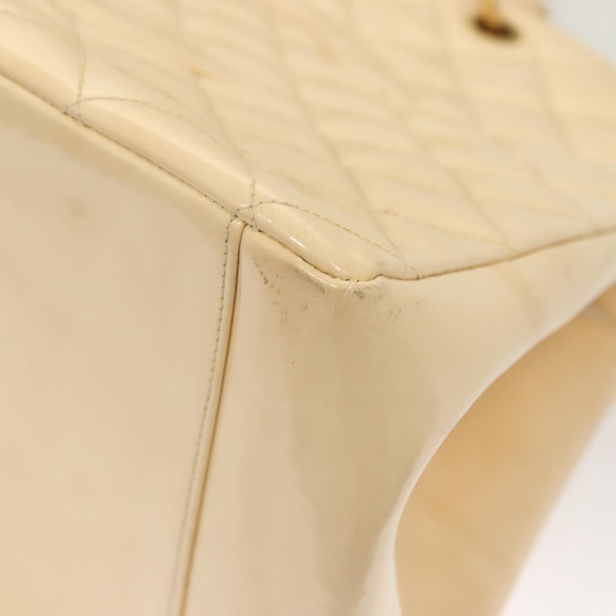 Chanel Grand Shopping Tote Quilted Patent, BEIGE, PATENT_LEATHER, Tote bag