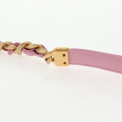 Chanel Flat CC Crossbody Bag Leather, PINK, LEATHER, Crossbody bag