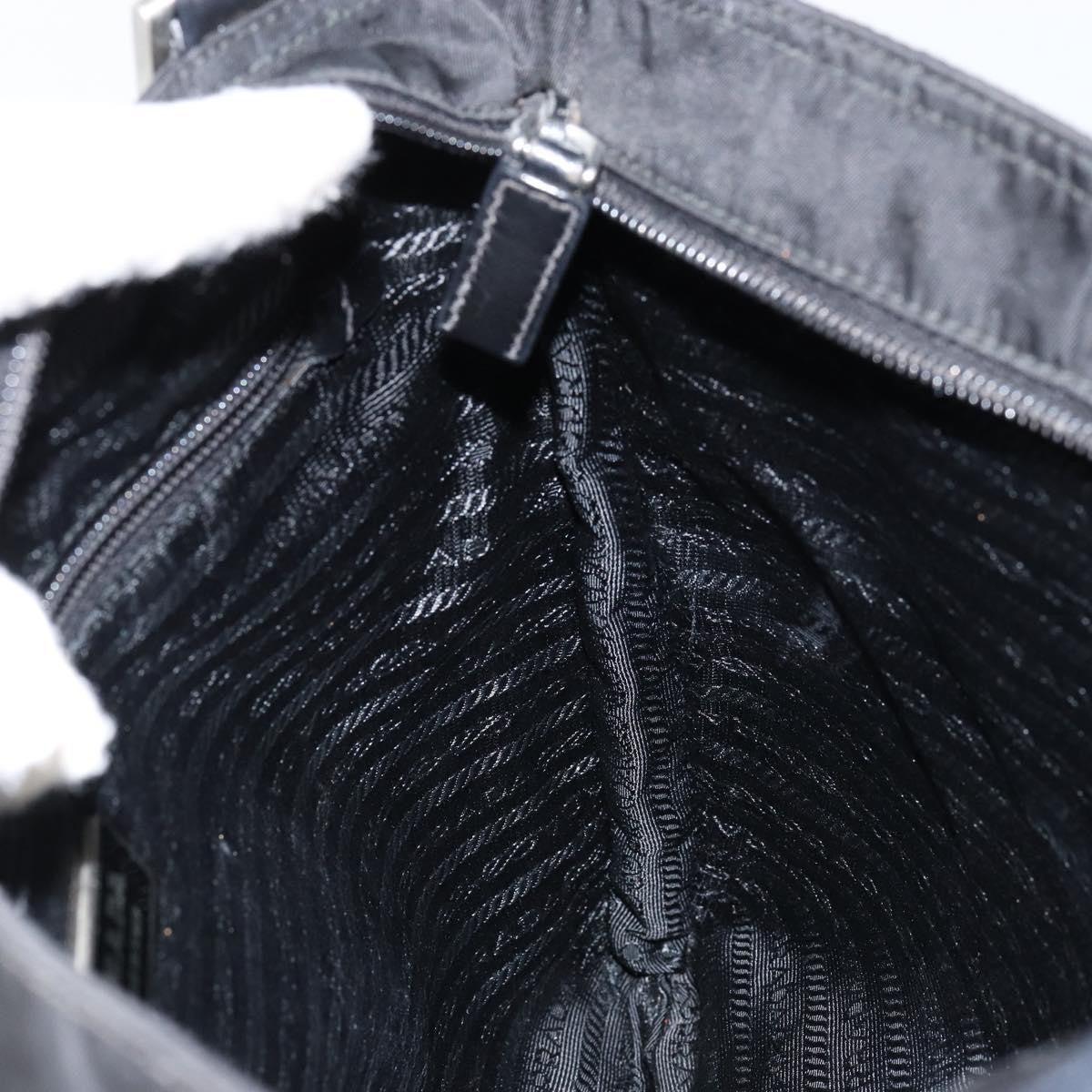 Prada Flat Messenger Bag Tessuto, BLACK, NYLON, Shoulder bag