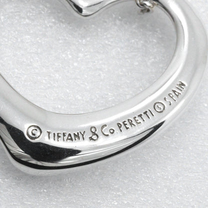 Tiffany & Co. Elsa Peretti Open Heart Pendant Necklace Sterling Silver, SILVER, SILVER, Necklace