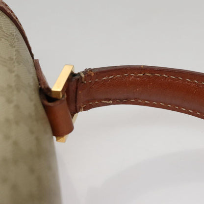 Celine Vintage Convertible Top Handle Bag Macadam Coated Canvas, BEIGE, CANVAS, Handbag