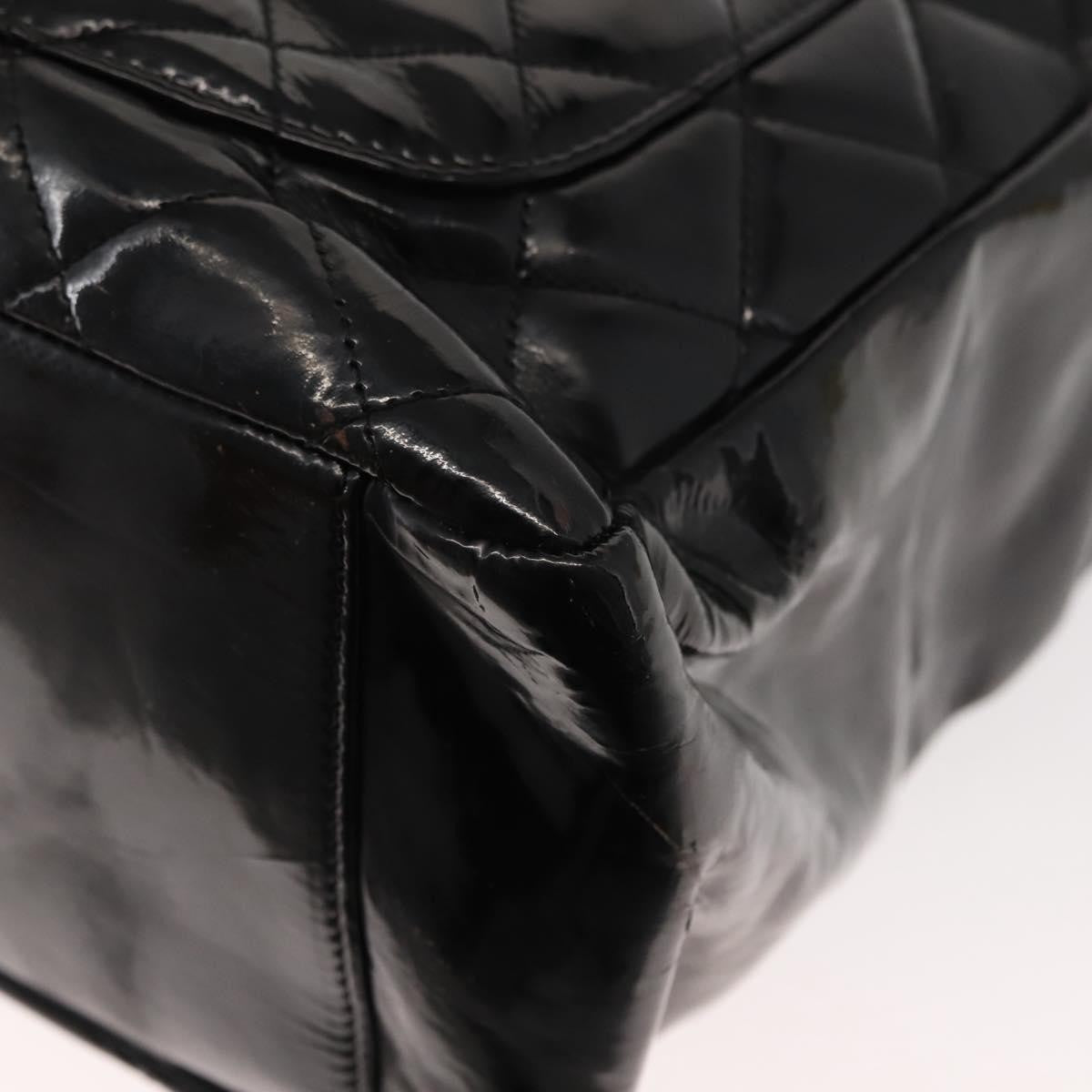 Chanel Grand Shopping Tote Quilted Patent, BLACK, PATENT_LEATHER, Tote bag