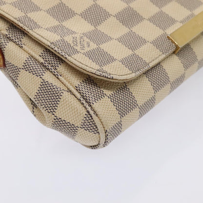 Louis Vuitton Favorite Handbag Damier, WHITE, CANVAS, Handbag