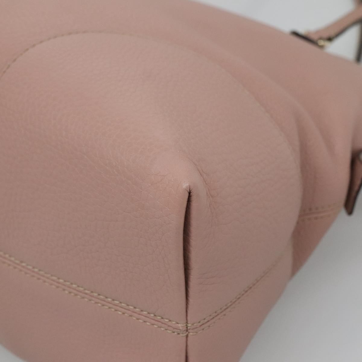 Gucci Bree Dome Tote Leather, PINK, LEATHER, Shoulder bag