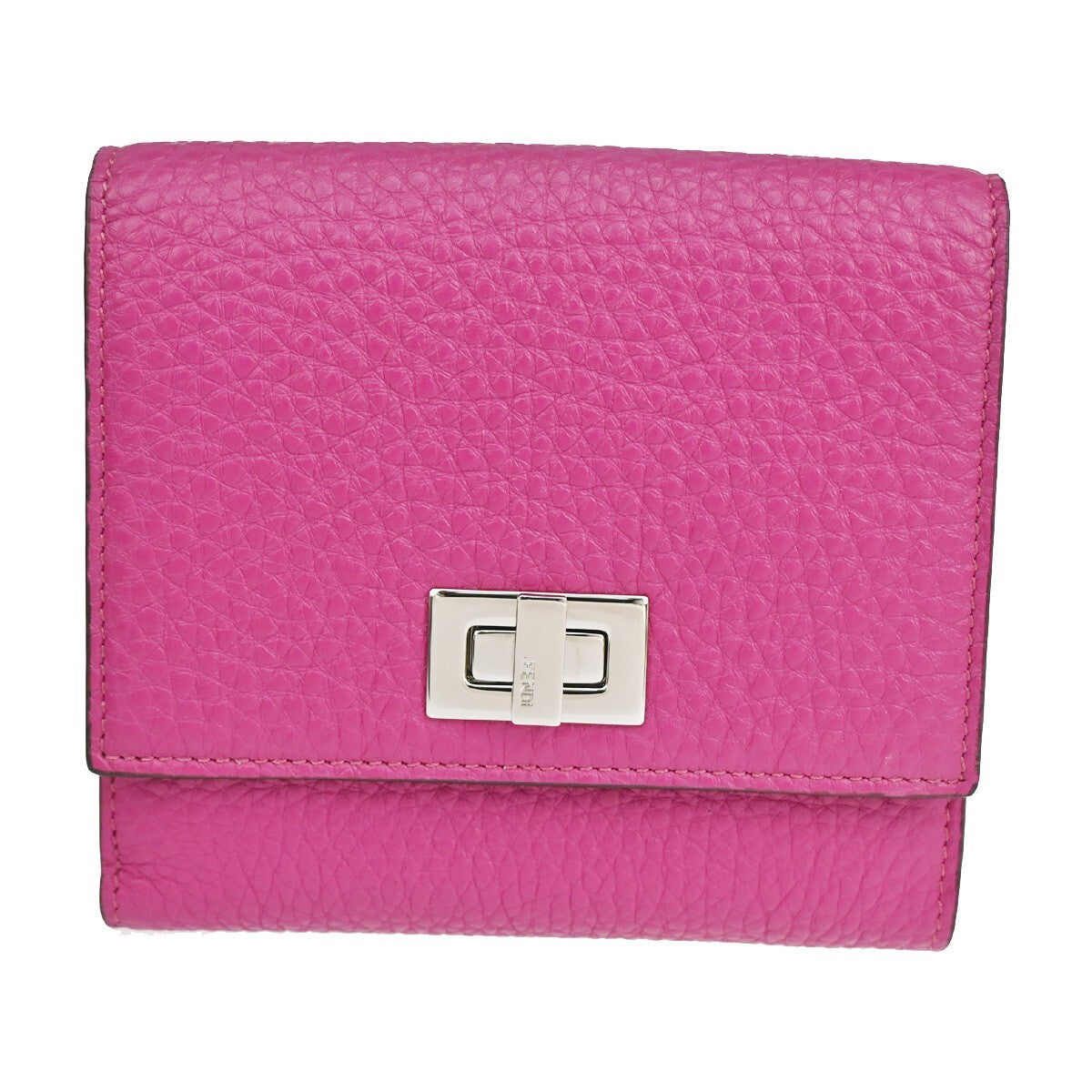 Fendi Peekaboo Wallet Leather, PINK, LEATHER, Wallets