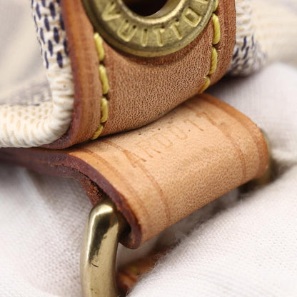 Louis Vuitton Noe Handbag Damier, WHITE, CANVAS, Shoulder bag