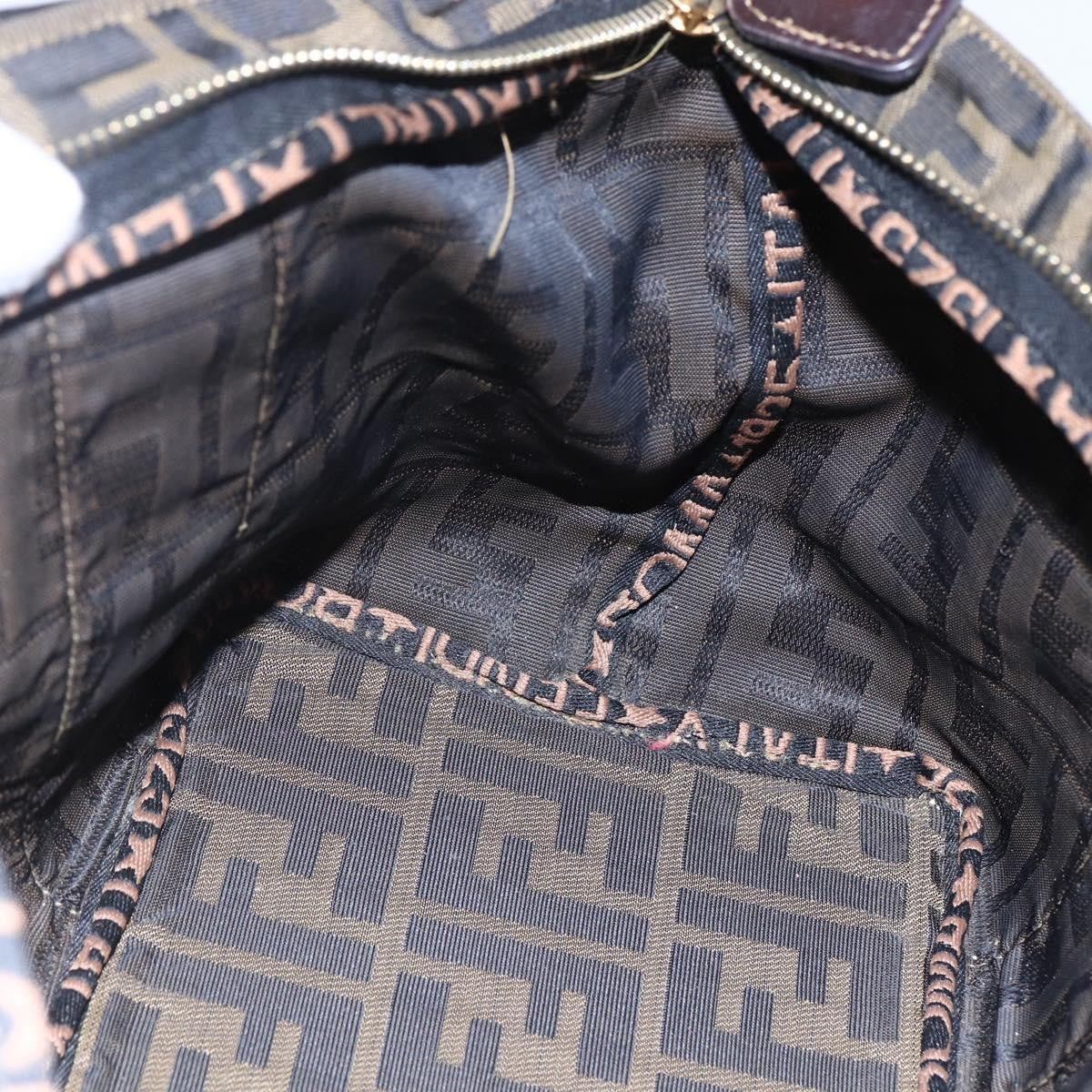 Fendi Zucca Tote bag FF motif, BROWN, CANVAS, Tote bag