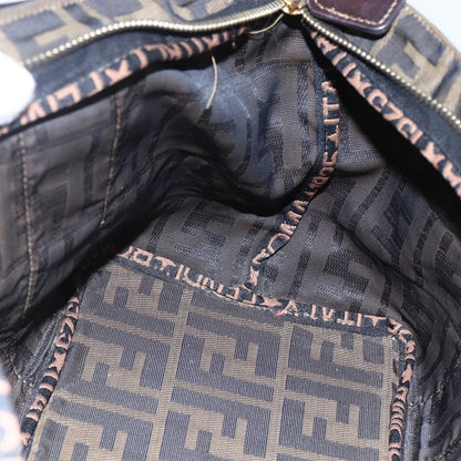 Fendi Zucca Tote bag FF motif, BROWN, CANVAS, Tote bag