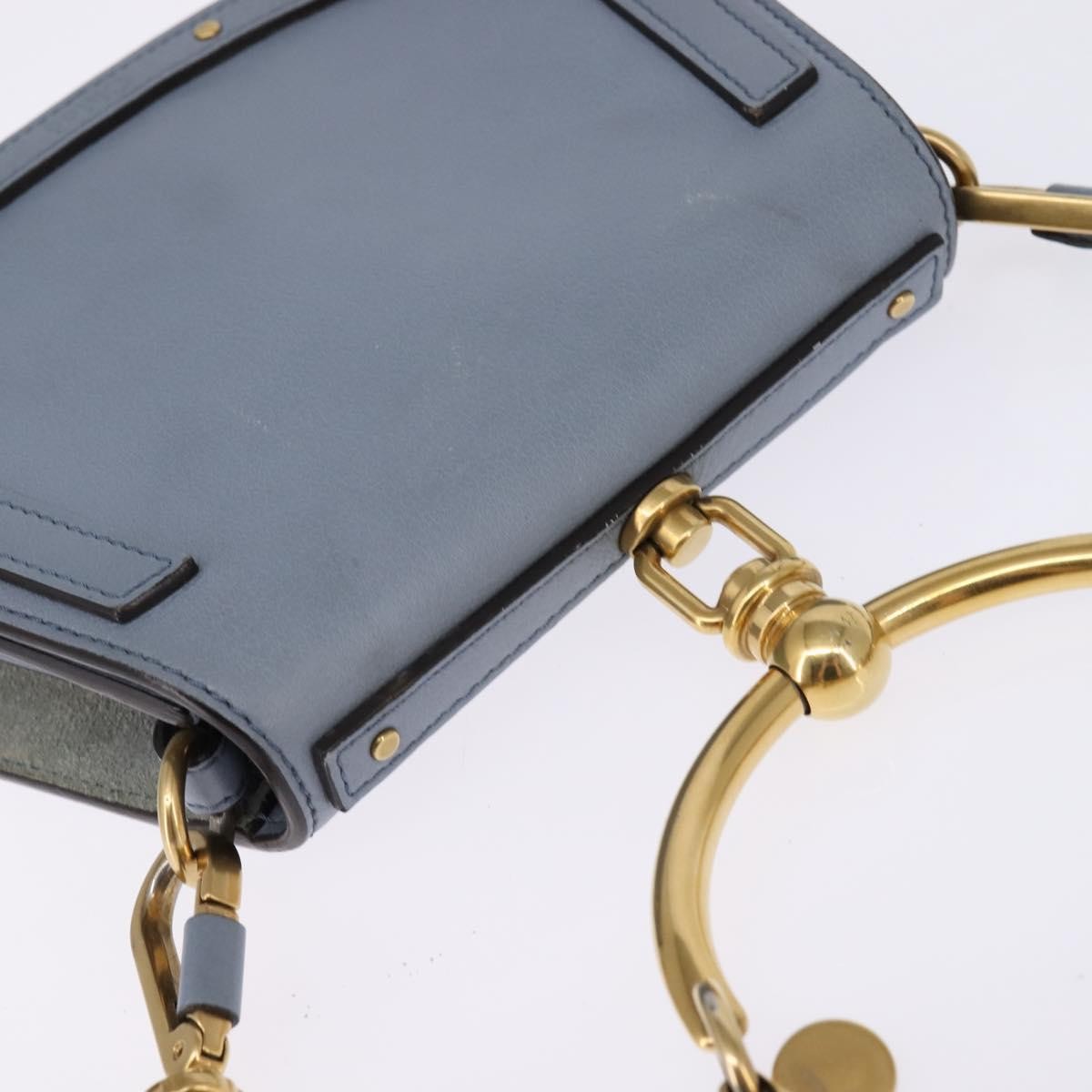 Chloe Nile Crossbody Bag Leather, BLUE, LEATHER, Crossbody bag