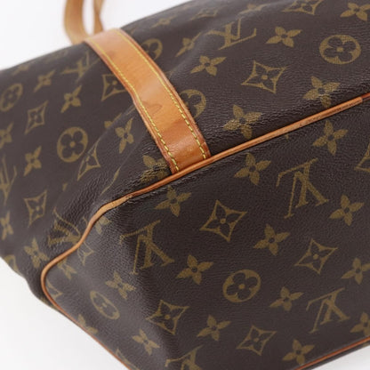 Louis Vuitton Shopping Sac Handbag Monogram Canvas, BROWN, CANVAS, Tote bag