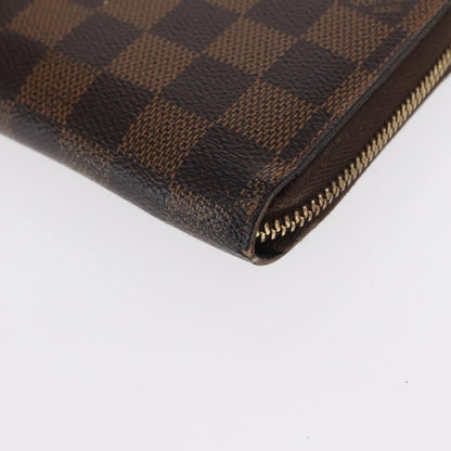 Louis Vuitton Zippy Wallet NM Damier, BROWN, CANVAS, Wallets