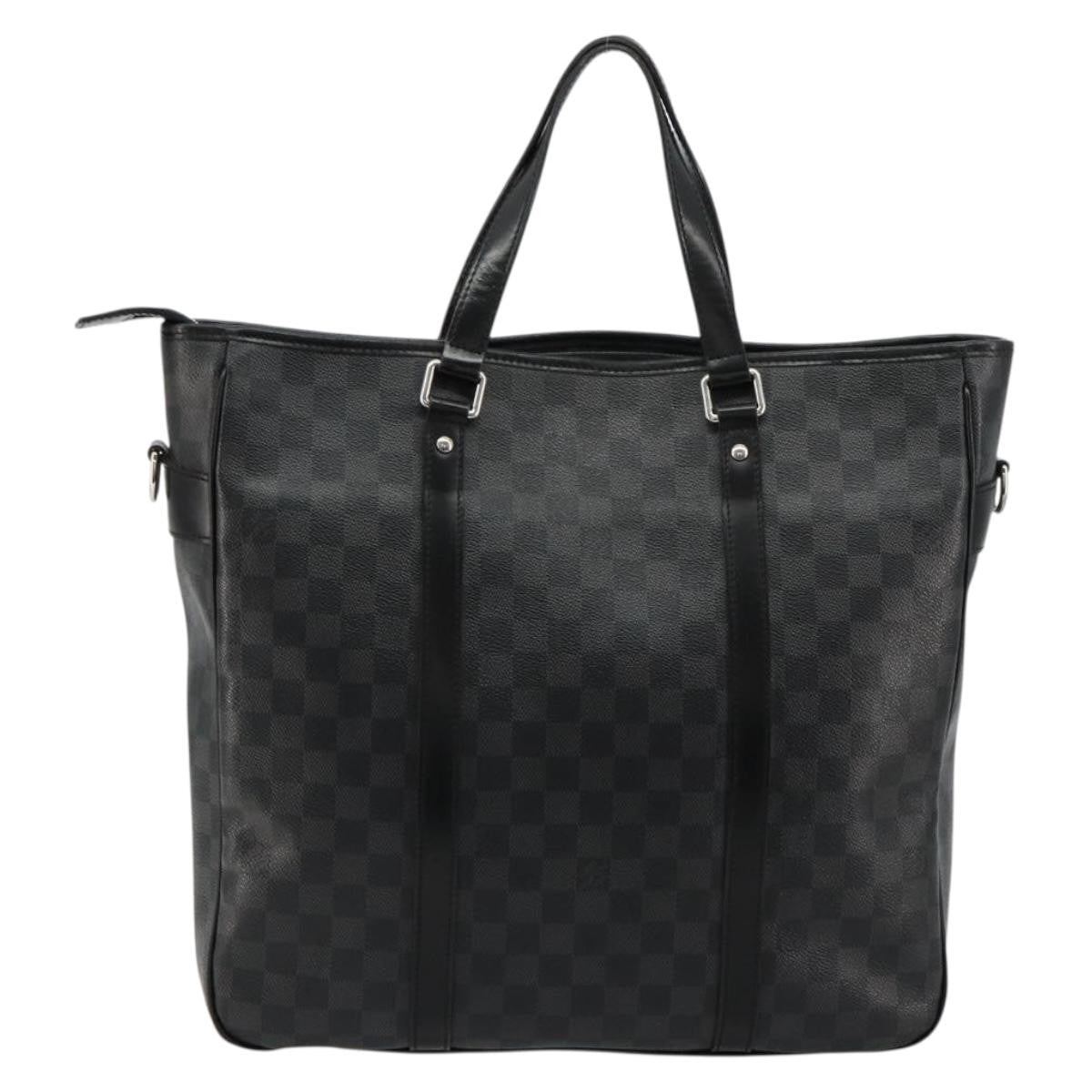 Louis Vuitton Tadao Handbag Damier Graphite, Gray, Canvas, Tote Bag