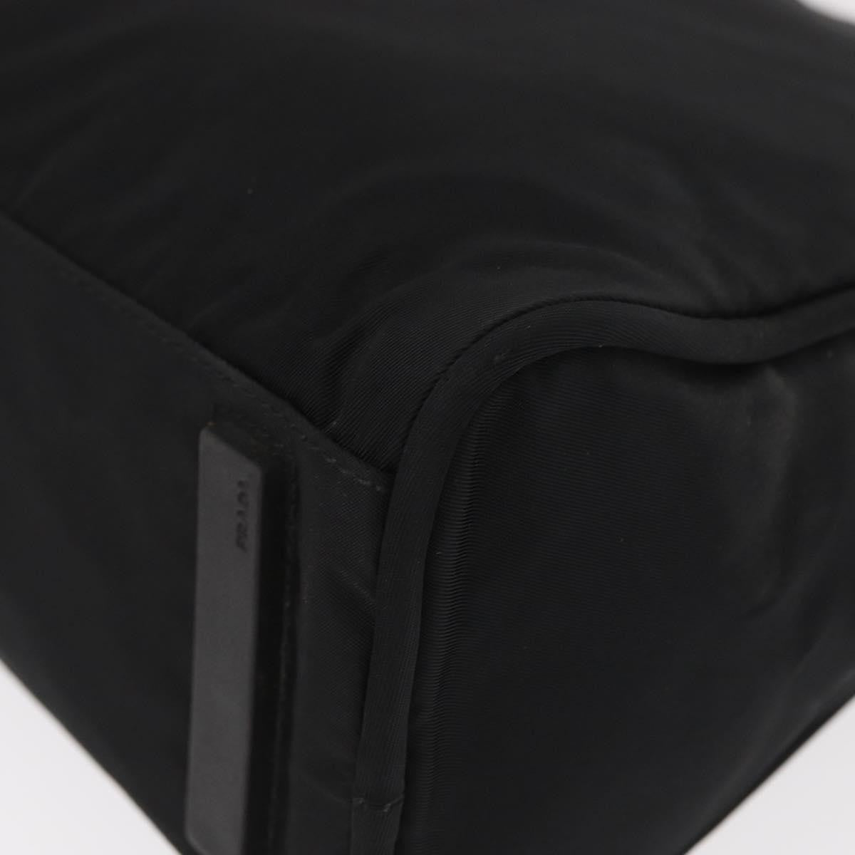 Prada Bowling Shoulder Bag Tessuto, BLACK, NYLON, Shoulder bag