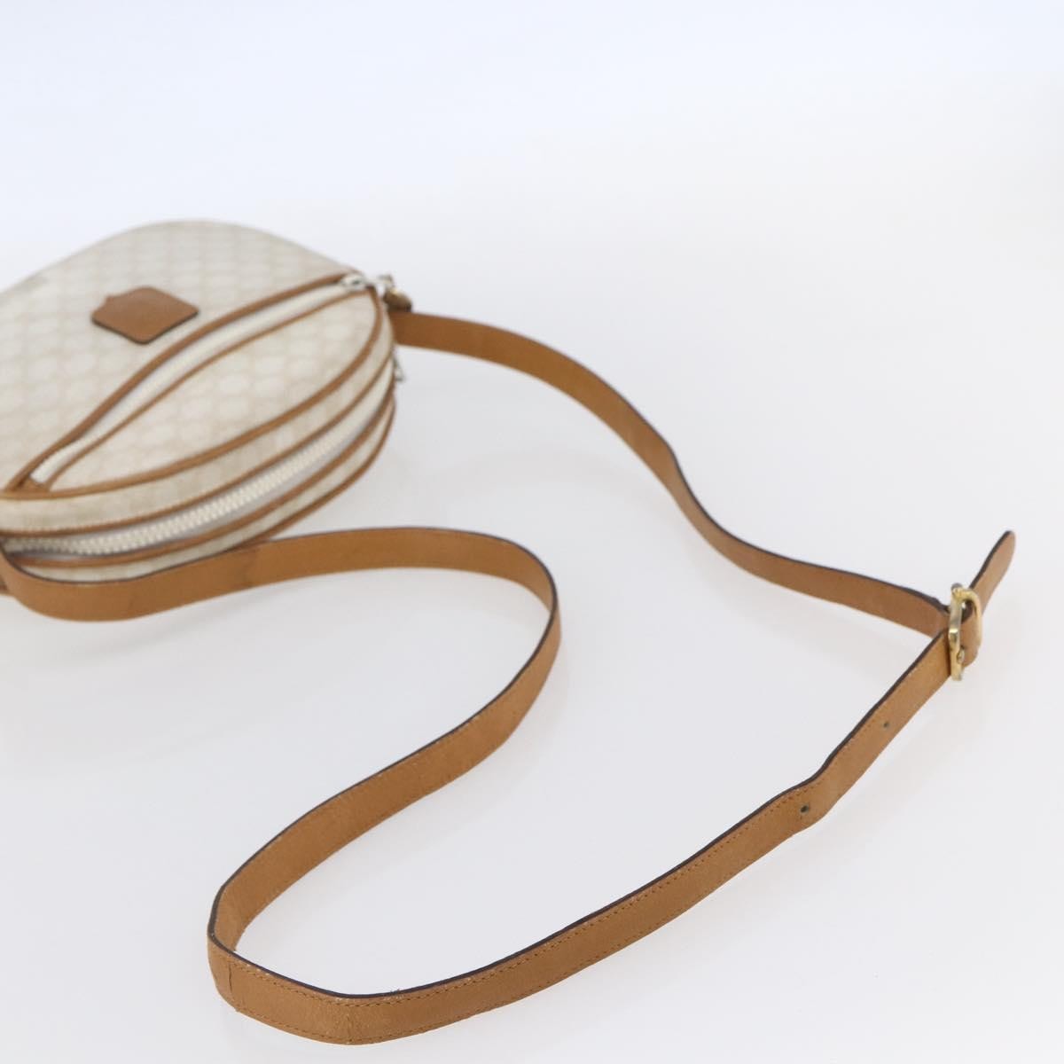 Celine Macadam Shoulder Bag PVC Leather, WHITE, PVC, Shoulder bag