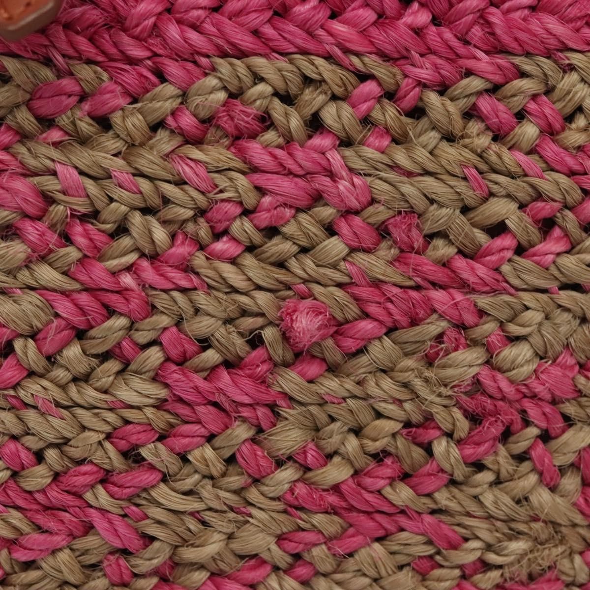 Balenciaga Panier Basket Tote Woven Raffia, PINK, WOOD, Tote bag