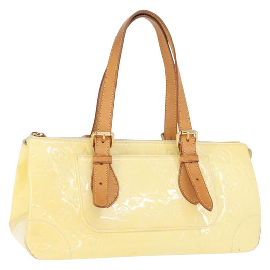 Louis Vuitton Rosewood Avenue Handbag Monogram Vernis, BEIGE, PATENT_LEATHER, Handbag