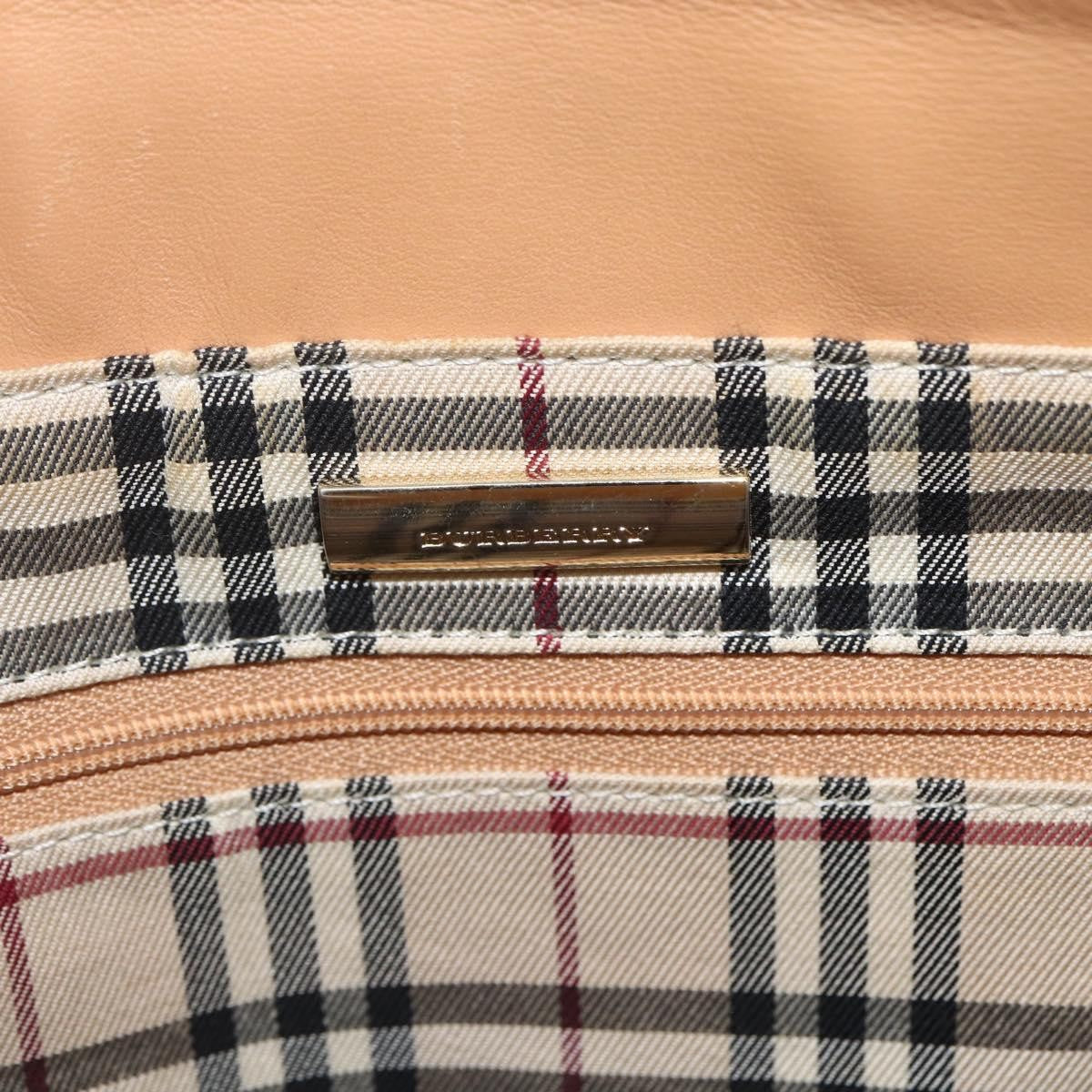 Burberry Vintage Handbag Leather, BEIGE, LEATHER, Handbag