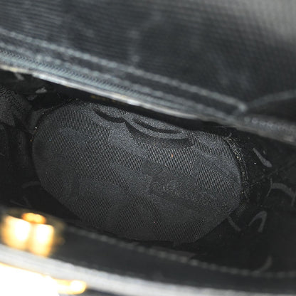 Salvatore Ferragamo Vara Bow Top Handle Bucket Bag Leather, BLACK, LEATHER, Handbag