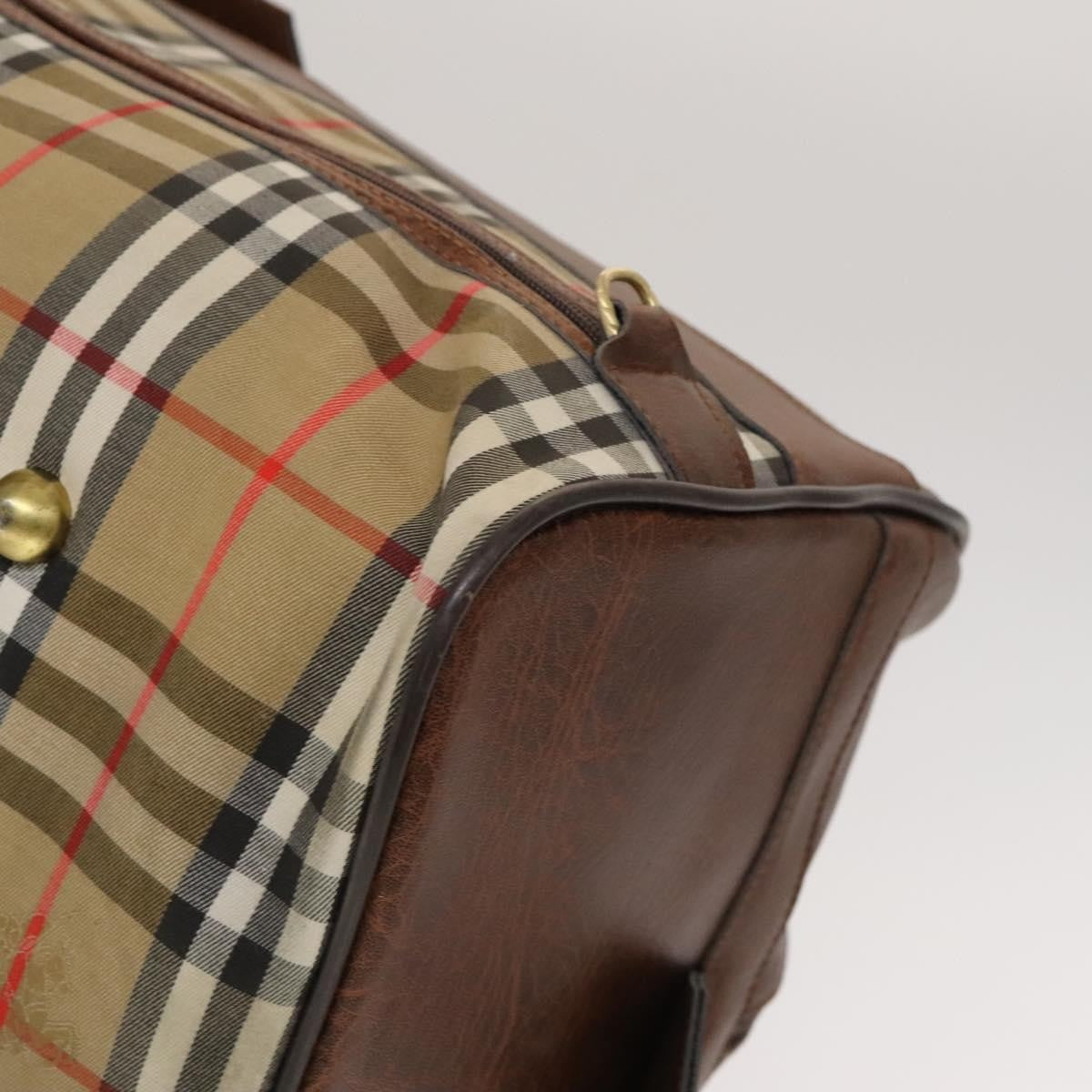 Burberry Nova check boston bag Canvas, BEIGE, CANVAS, Travel bag