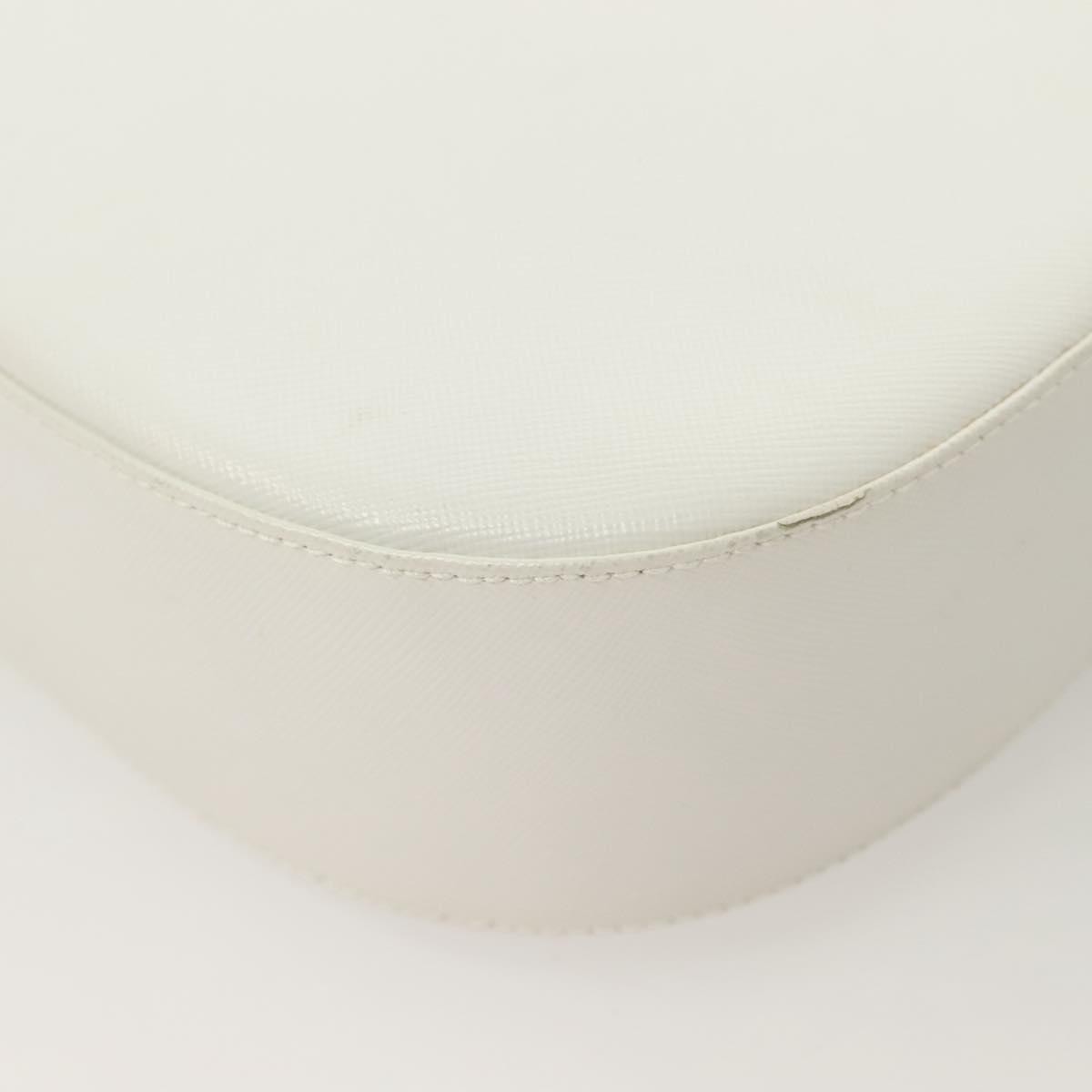 Salvatore Ferragamo Gancini Shoulder Bag Leather, WHITE, LEATHER, Shoulder bag