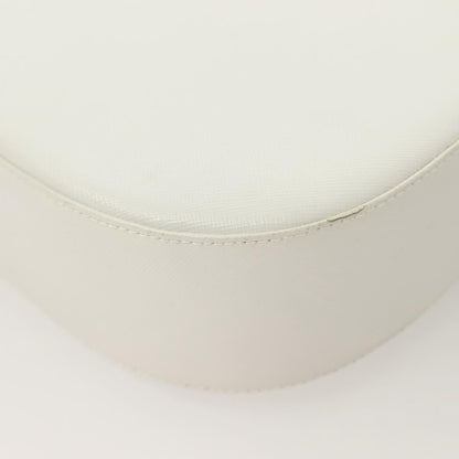 Salvatore Ferragamo Gancini Shoulder Bag Leather, WHITE, LEATHER, Shoulder bag