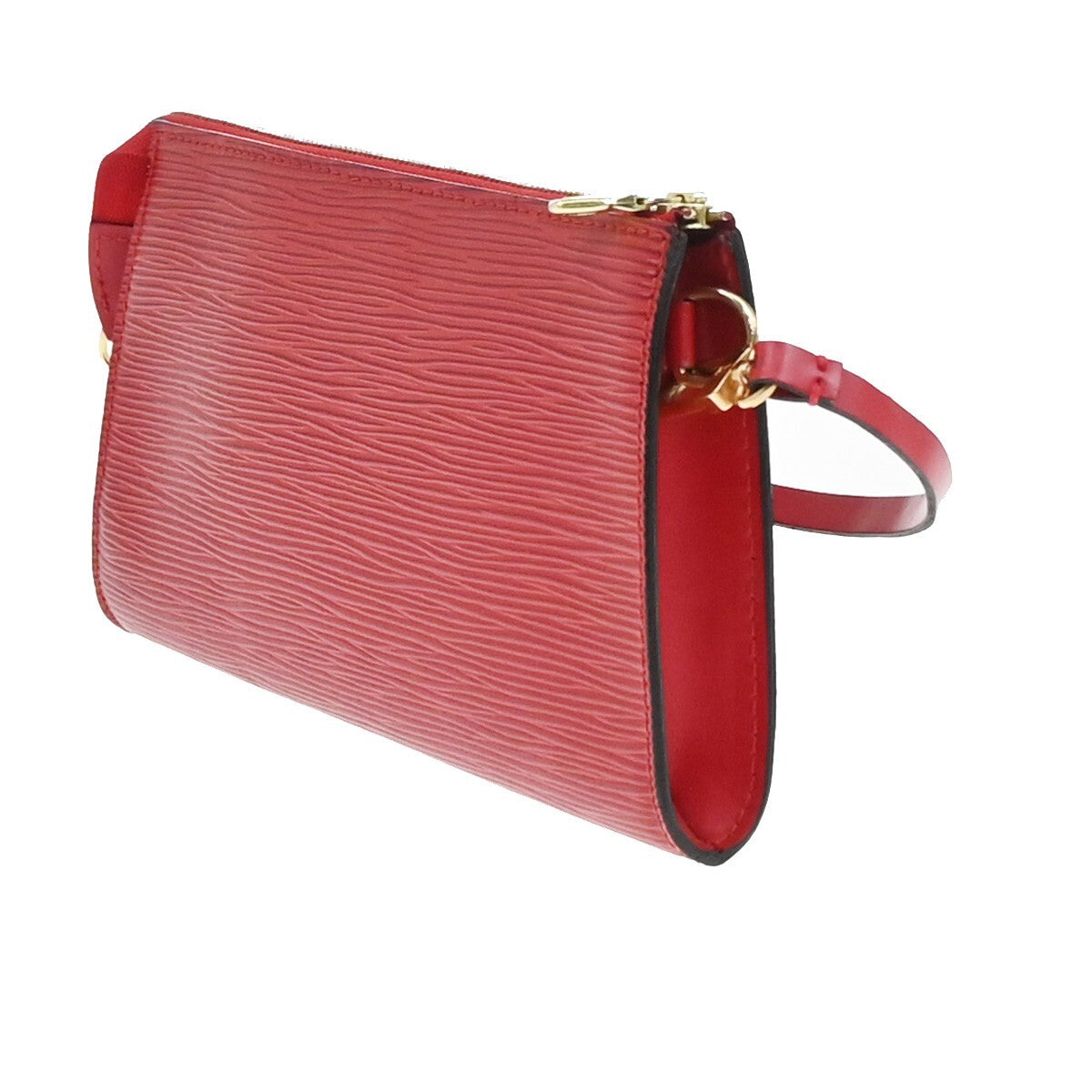 Louis Vuitton Pochette Accessoires Epi Leather, RED, LEATHER, Clutche & pouche