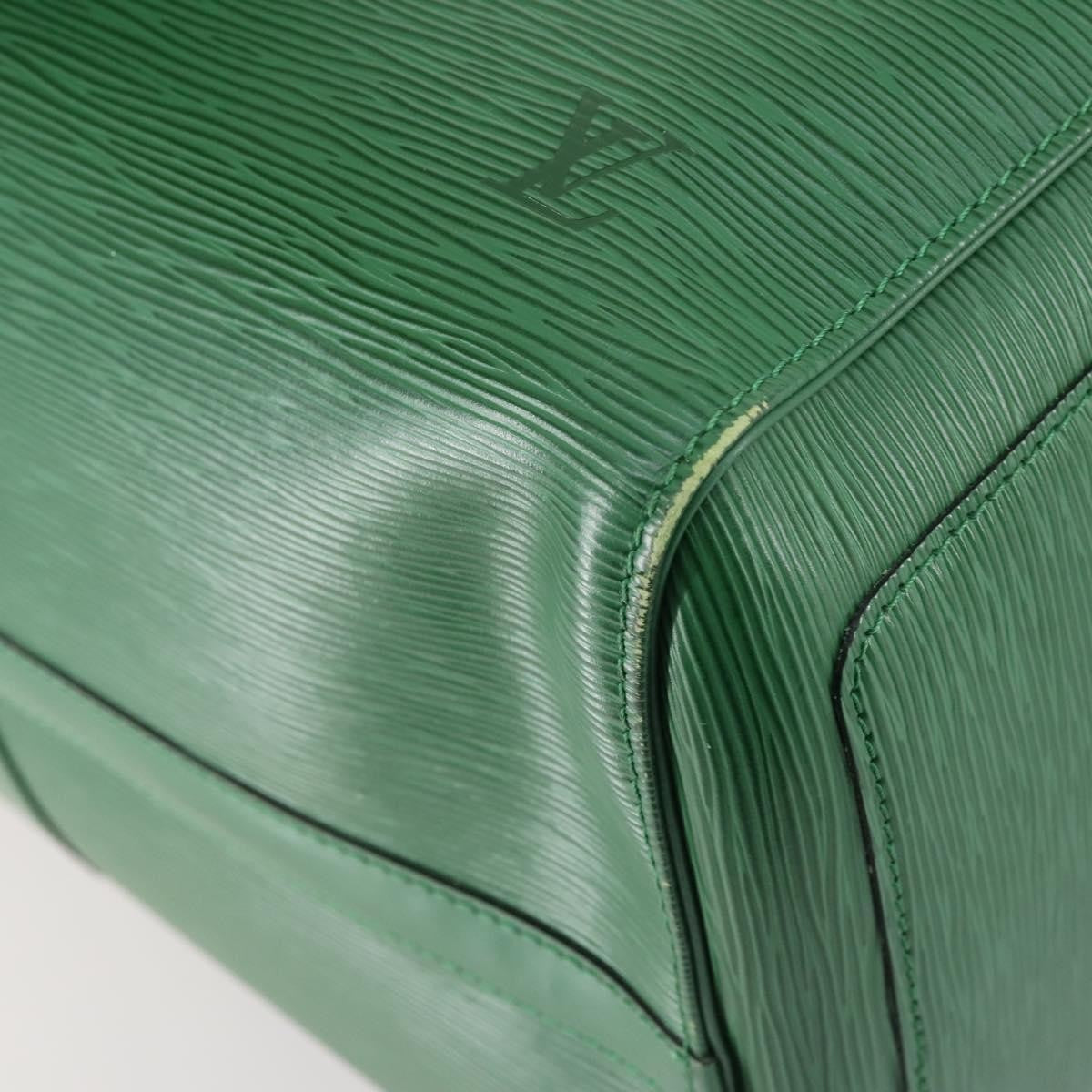 Louis Vuitton Keepall Bag Epi Leather, GREEN, LEATHER, Travel bag