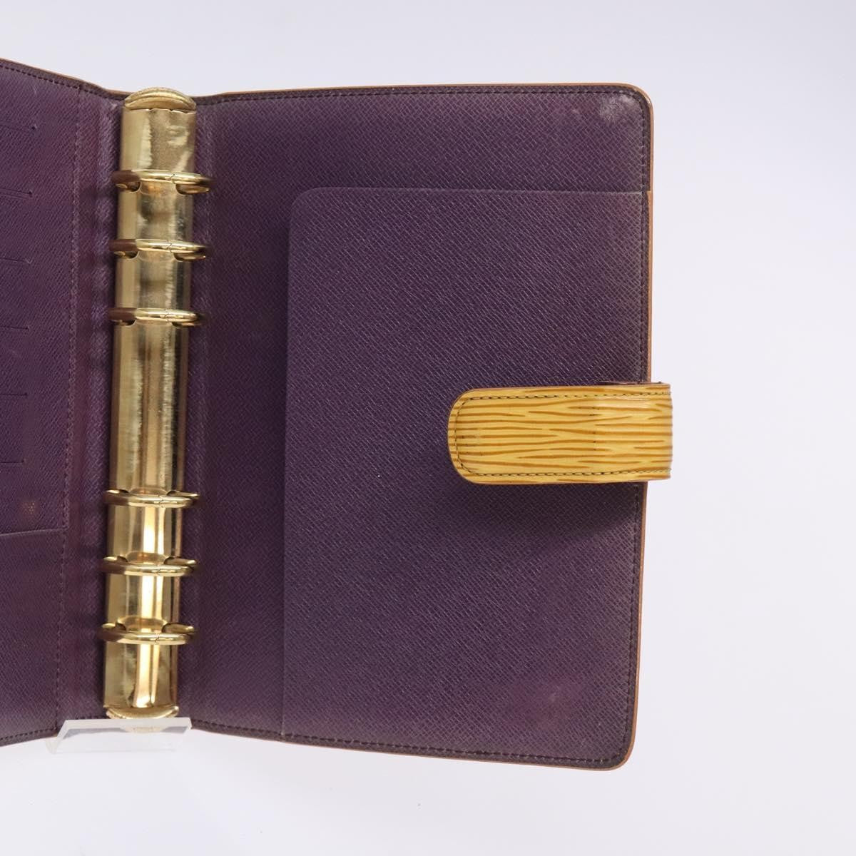 Louis Vuitton Agenda Cover Epi Leather, YELLOW, LEATHER, Wallets