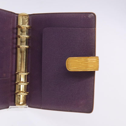 Louis Vuitton Agenda Cover Epi Leather, YELLOW, LEATHER, Wallets