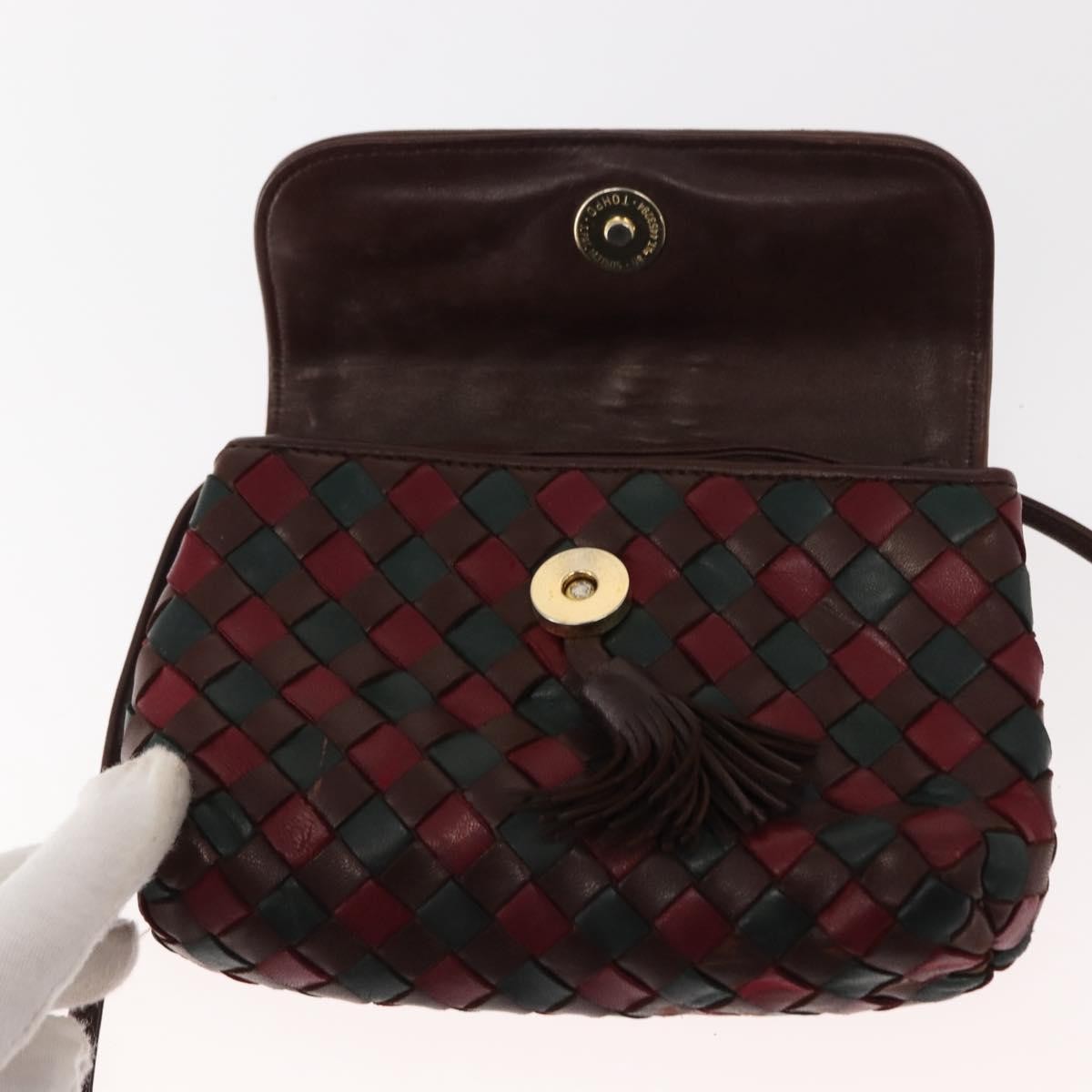 Bottega Veneta Intrecciato Clutch bag Calfskin, RED, LEATHER, Clutche & pouche
